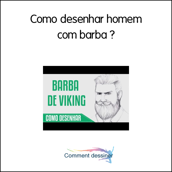 Como desenhar homem com barba